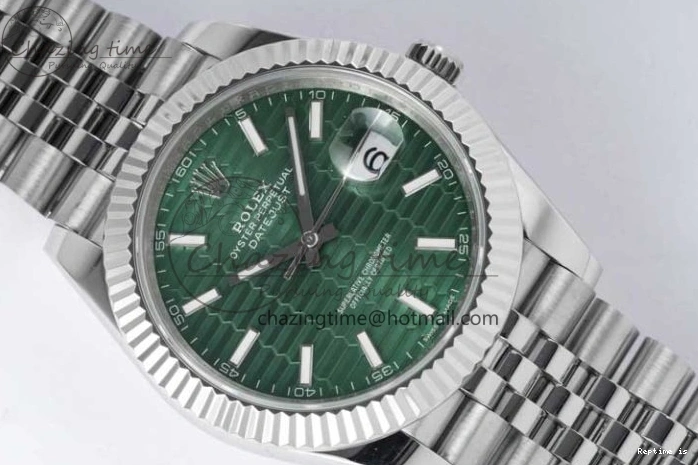 1231 Contemporary DateJust 41mm 126334 DIWF 1:1 Best Edition 904L Steel Green Fluted Dial on Jubilee Bracelet SA 2308